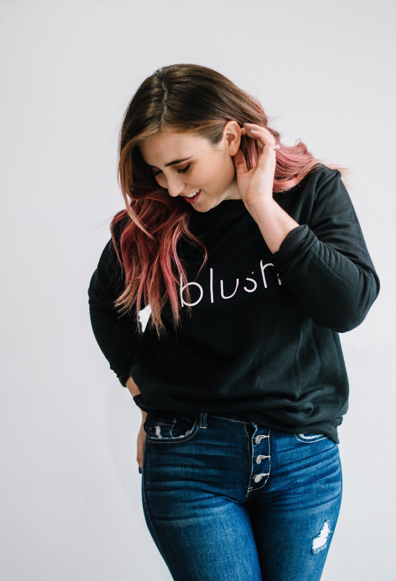 blush sweatshirt